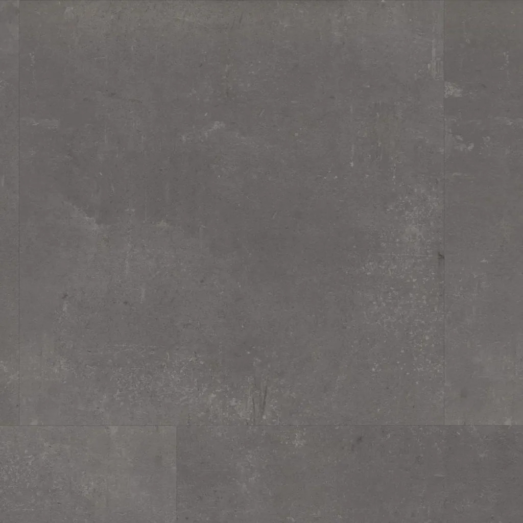 Ambiant Piero Dark Grey 6086.5203.19 plak PVC tegel close-up van steenlook en subtiele structuur