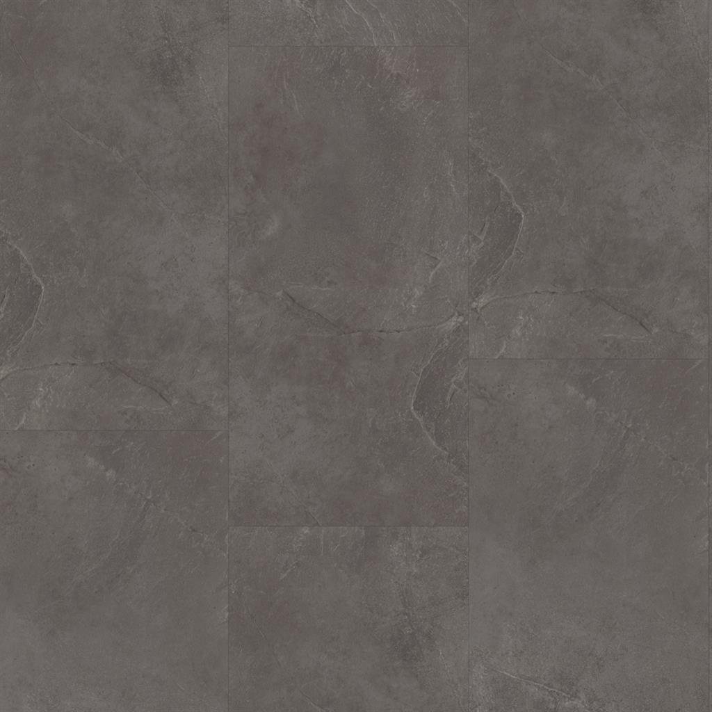 Ambiant Noveno Dark Grey 6630.3110.19 plak PVC tegel close-up van decor en matte toplaag