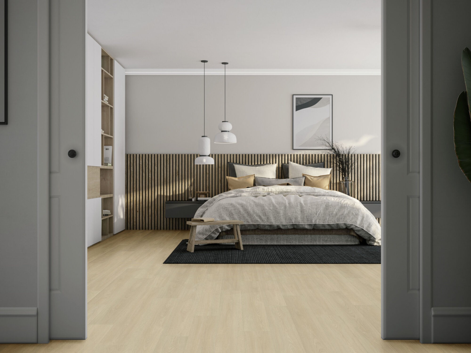 VivaFloors Bordeaux 8510 plak PVC plank detail van patroon en verfijnde houtnerf
