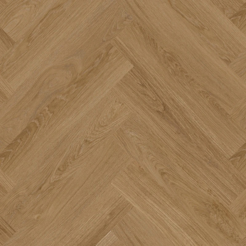 Therdex Herringbone Classic 7524 plak PVC visgraat detail van groeven en rustige kleurschakeringen