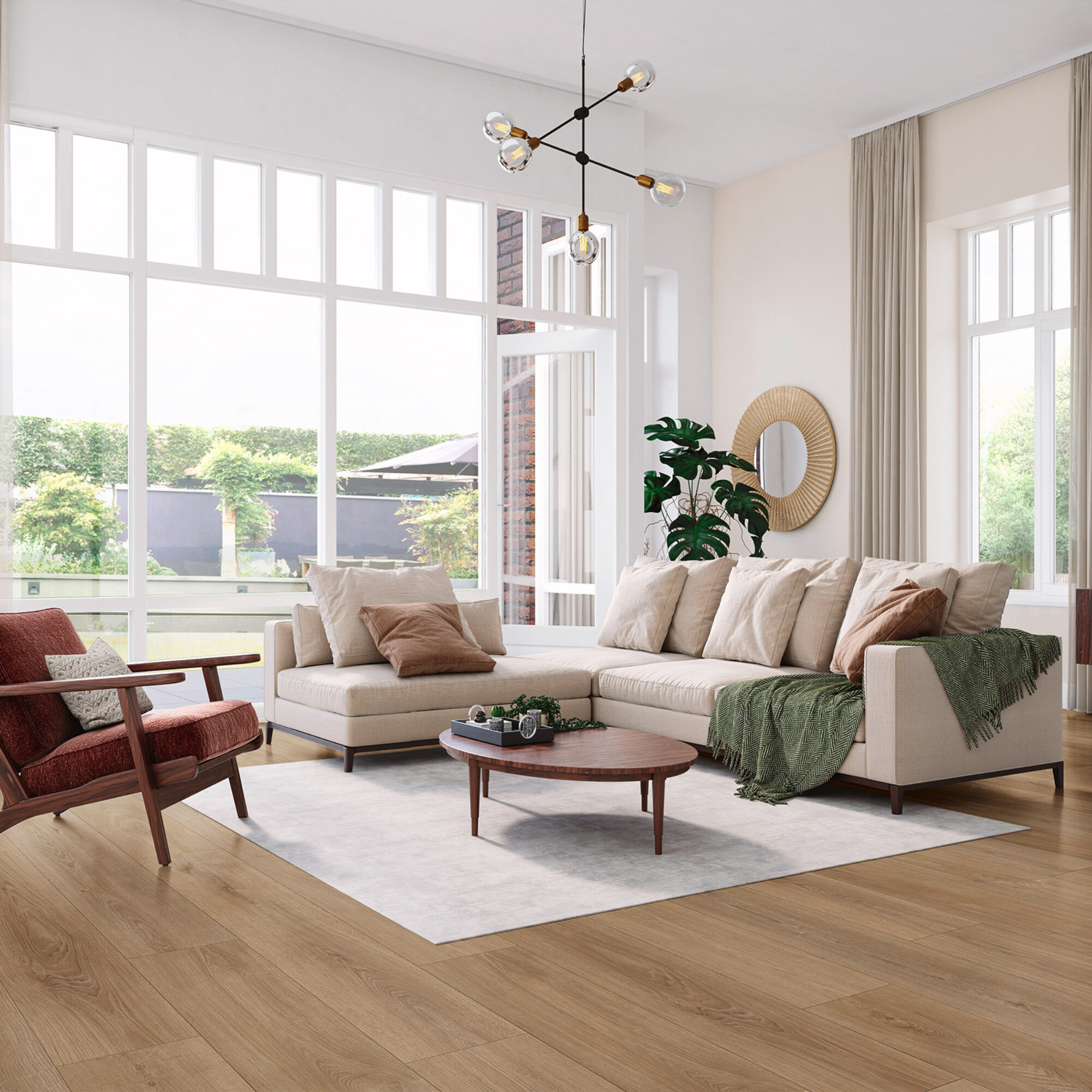 VivaFloors Mayfair 9030 plak PVC plank sfeerfoto in een modern interieur
