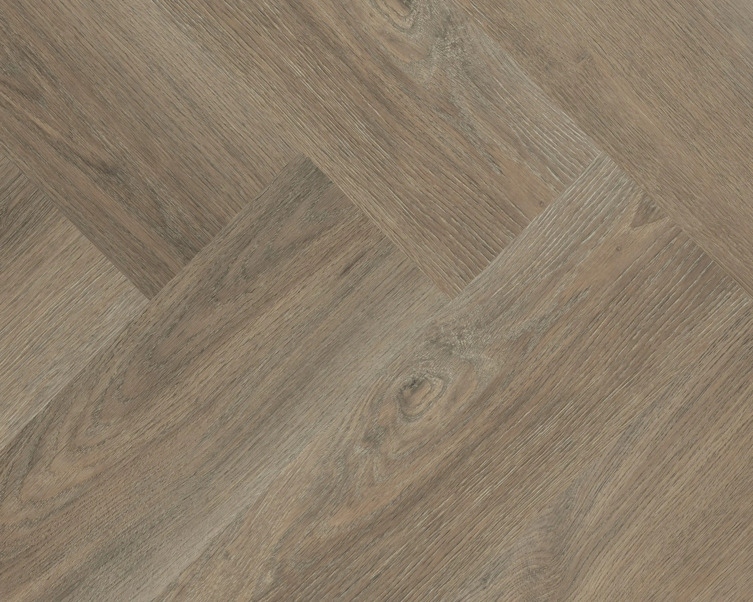Hebeta Charente Visgraat Eiken Bruin 7761 plak PVC visgraat detail van houtstructuur en matte afwerking