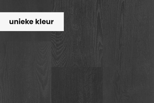 Hebeta Largo Eiken Zwart 501311 plak PVC plank close-up van de voelbare decorstructuur