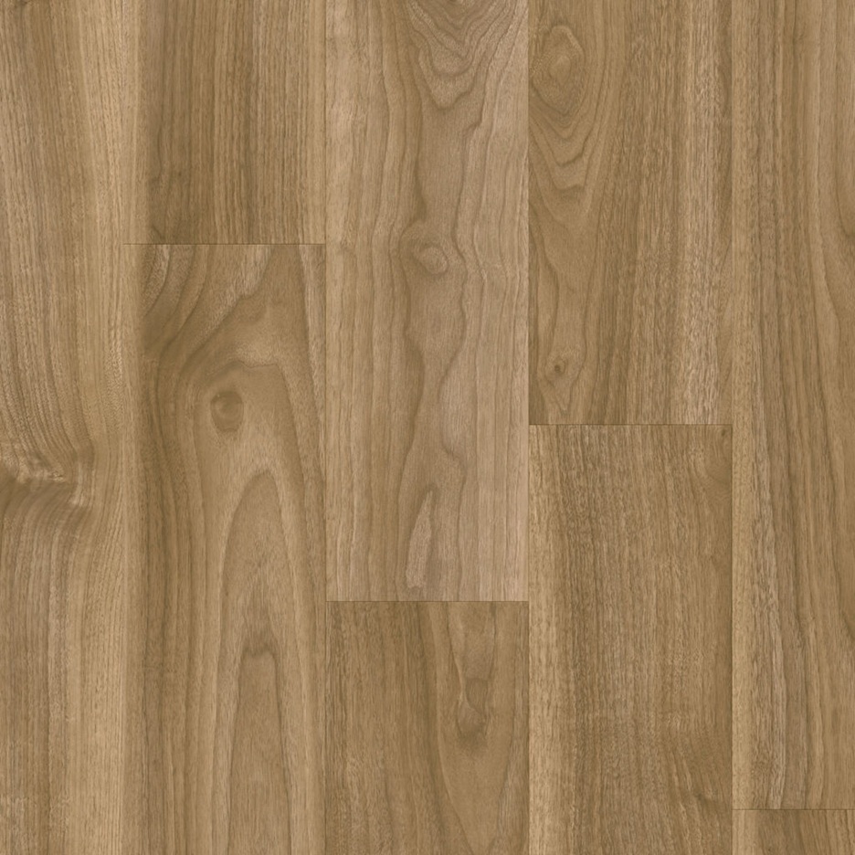 Moduleo Roots English Walnut 20275 plak PVC plank close-up van houttekening en subtiele structuur
