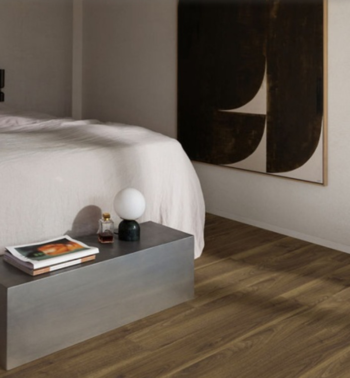 Moduleo Roots 20889 English Walnut PVC plank plak pvc in woonkamer sfeerfoto