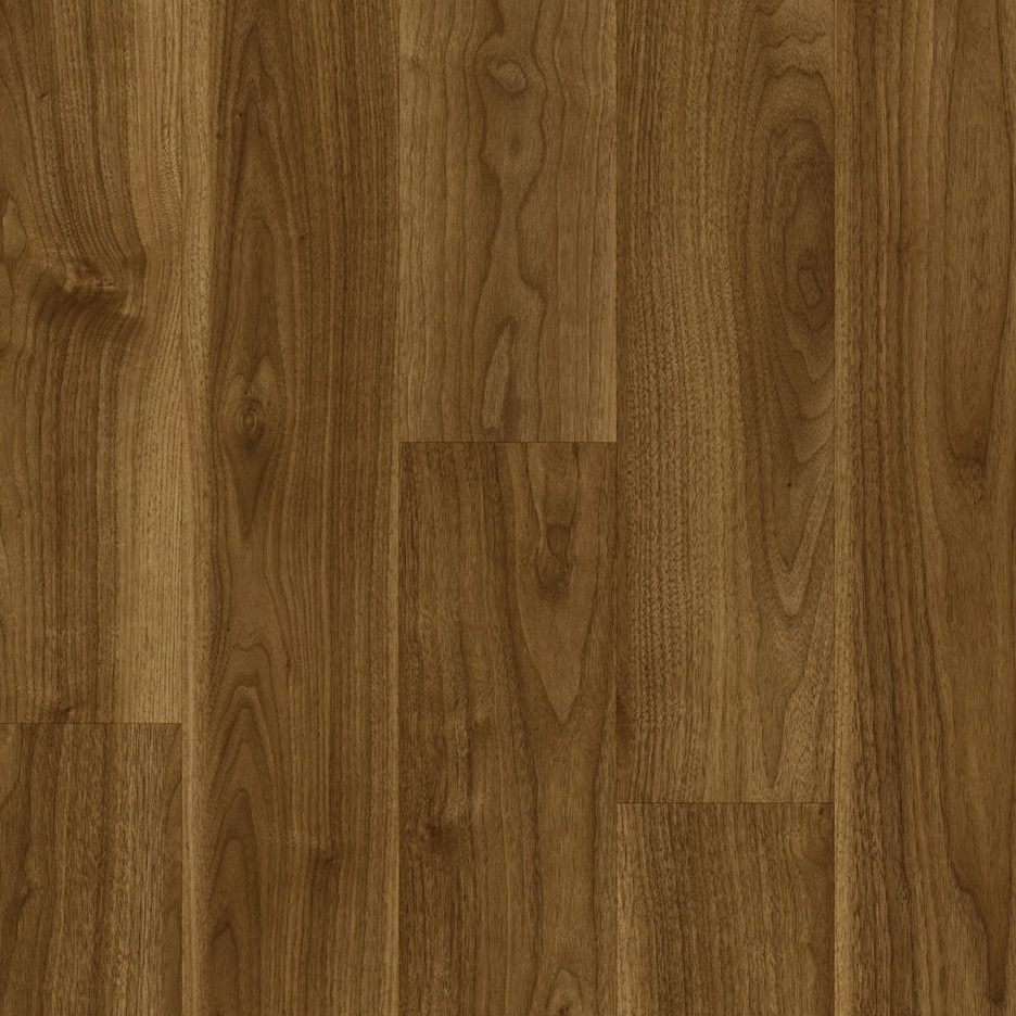 Moduleo Roots English Walnut 20572 plak PVC plank detail van groeven en rustige kleurschakeringen