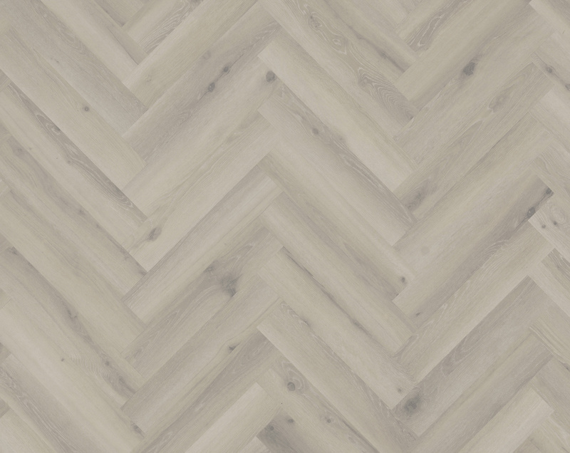 sfeerfoto Forest Oak Papyrus visgraat plak pvc in woonkamer SKU 24535114