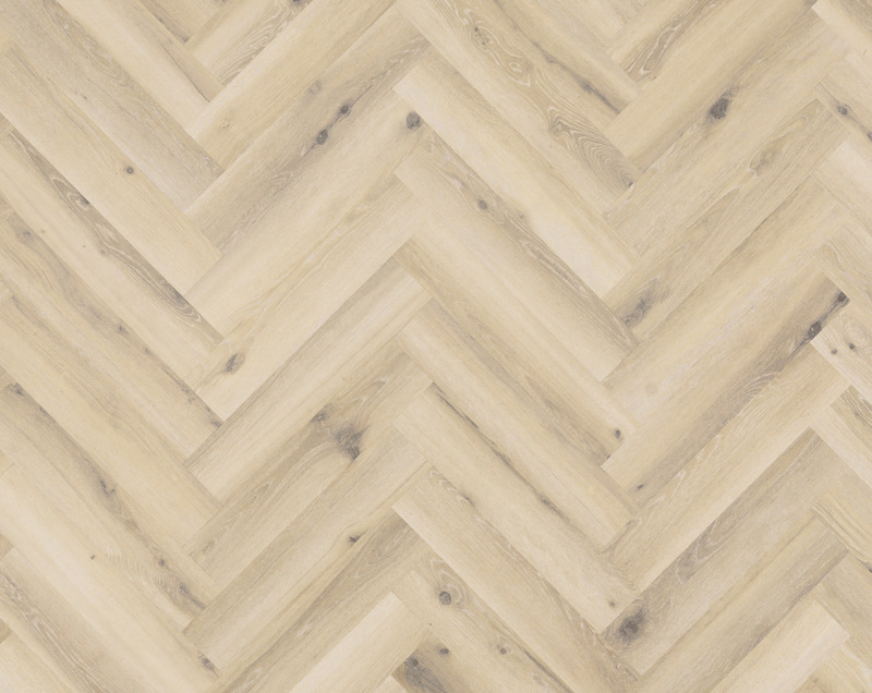 Tarkett ID Inspiration 70 Supernature visgraat 60x12cm 24535030 Forest Oak Pistachio Shell visgraat plak pvc in woonkamer