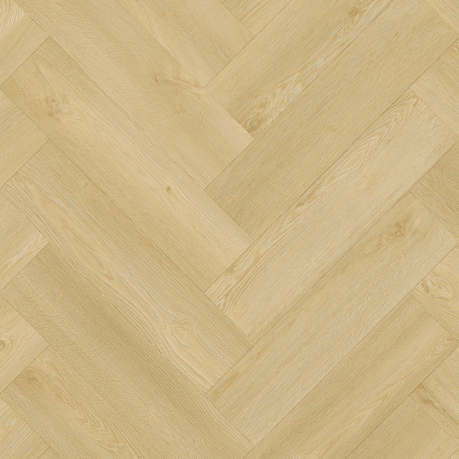 Moduleo Roots Galtymore Oak 86215 plak PVC visgraat close-up van de voelbare decorstructuur