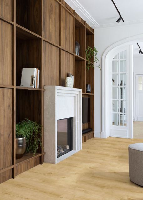 Moduleo Roots 87240 Galway Oak PVC plank plak pvc in woonkamer sfeerfoto