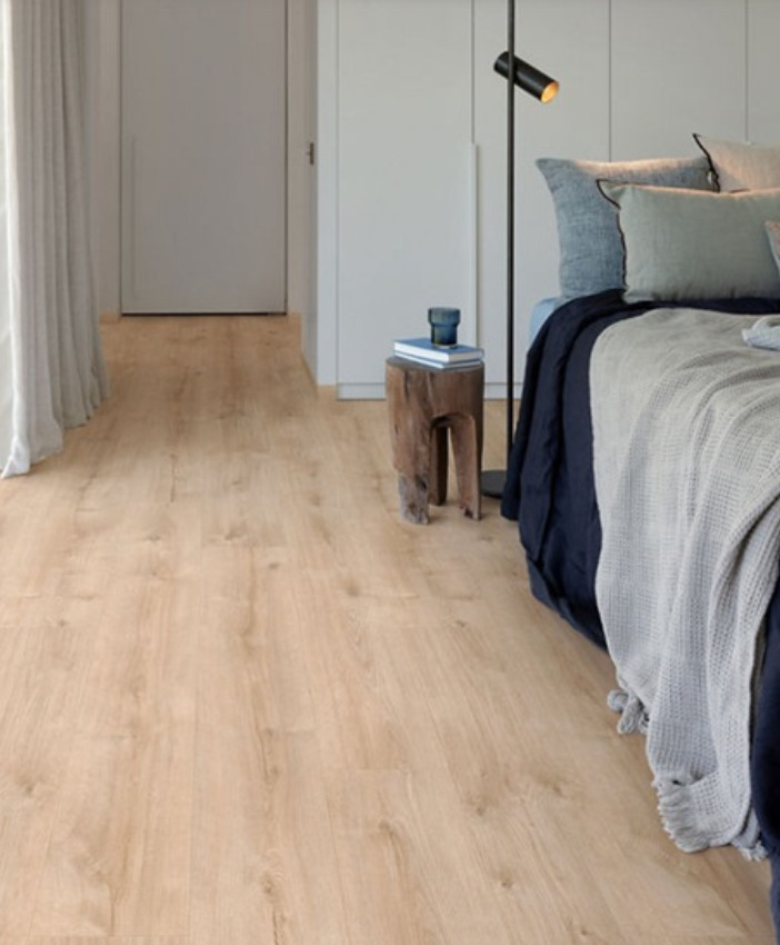 Moduleo Roots 87245 Galway Oak PVC plank plak pvc in woonkamer sfeerfoto