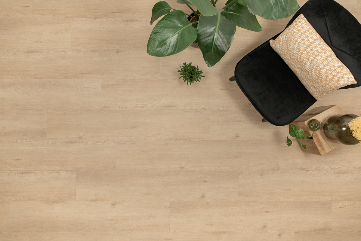 Floer Natuur PVC FLR-3041 Afwerking en randdetail Garda Grijsbeige PVC plank plak pvc met levendige structuur