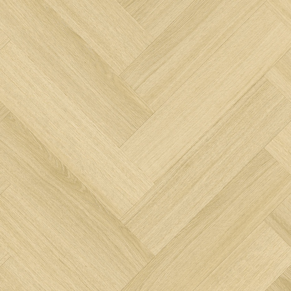 Moduleo Roots Glyde Oak 22221 plak PVC visgraat detail van patroon en verfijnde houtnerf