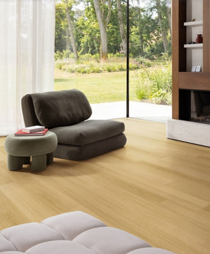 Moduleo Roots 22835 Glyde Oak PVC plank plak pvc in woonkamer sfeerfoto
