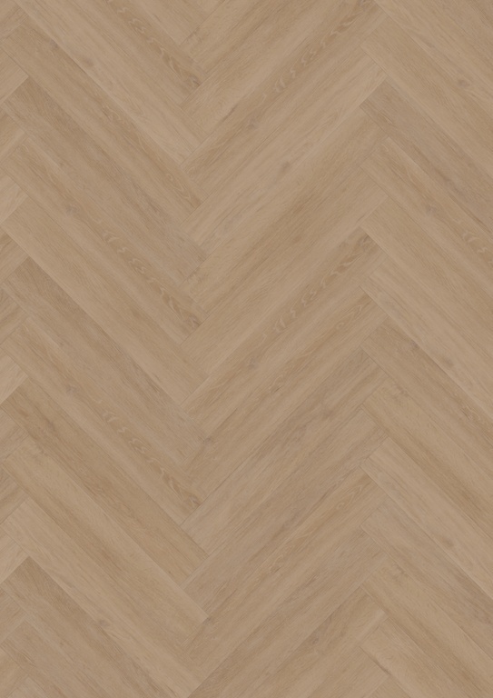 Hoomline Fusion Superior Visgraat 44212 Detail van de structuur Gotham Oak Flax visgraat plak pvc met subtiele nerf