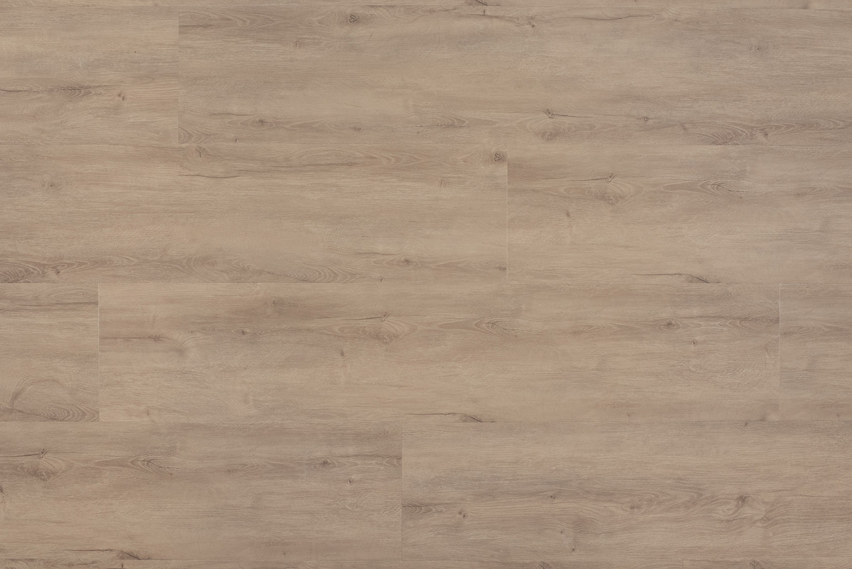 Floer Landhuis Click PVC FLR-3754 Detail van de structuur Grijze Eik PVC plank click pvc warmteweerstand 0.039 met matte