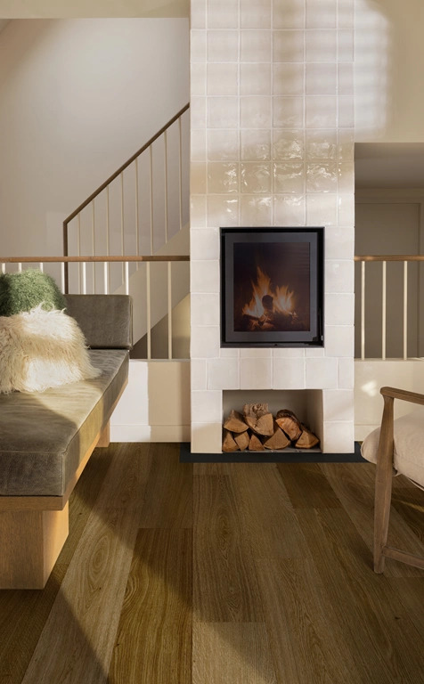 Moduleo Layred Woods Medium Plank 64865 Haarlemmer Oak PVC plank click pvc in woonkamer sfeerfoto
