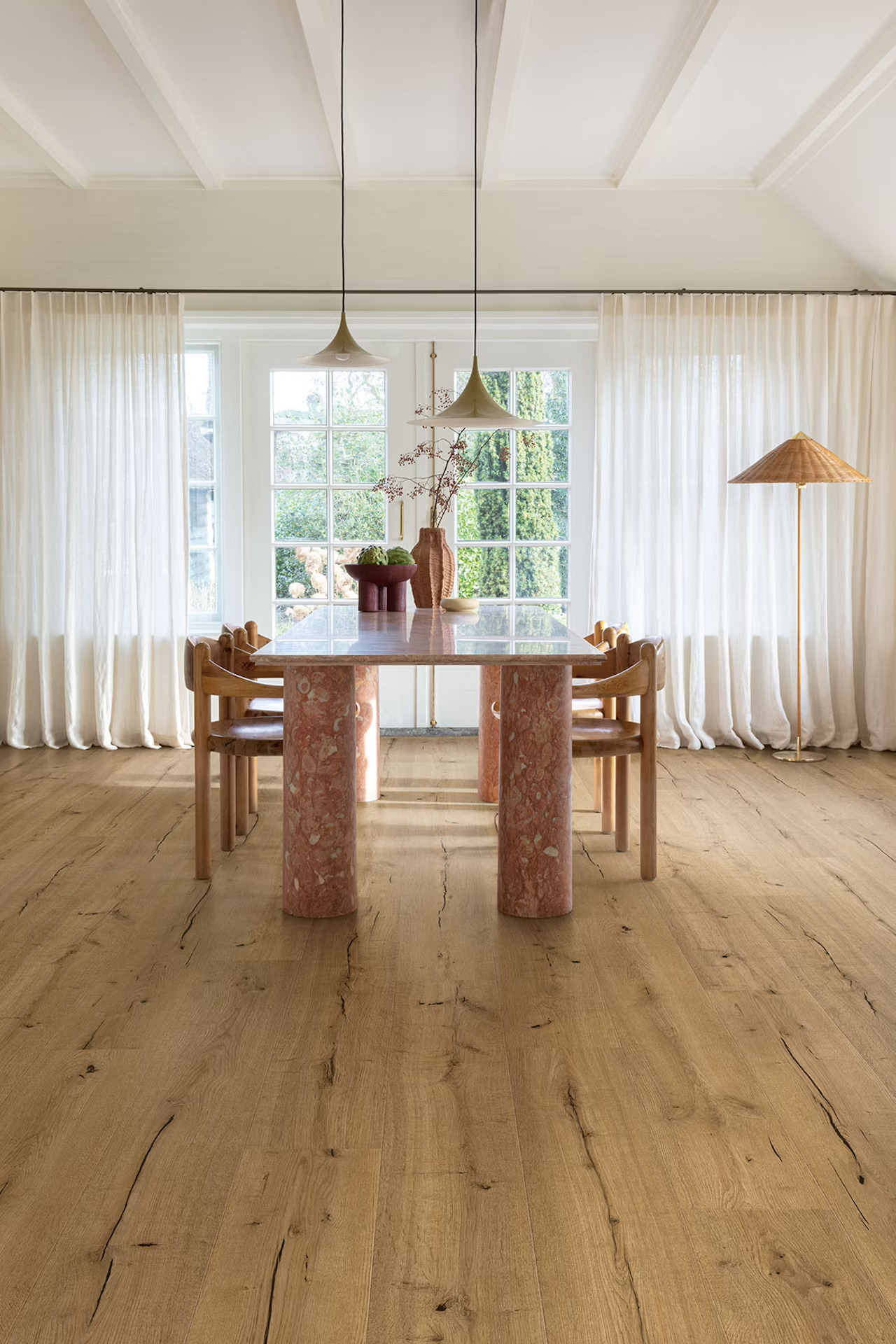 Floorify Lange Planken FG037 Havana PVC plank plak pvc in woonkamer sfeerfoto