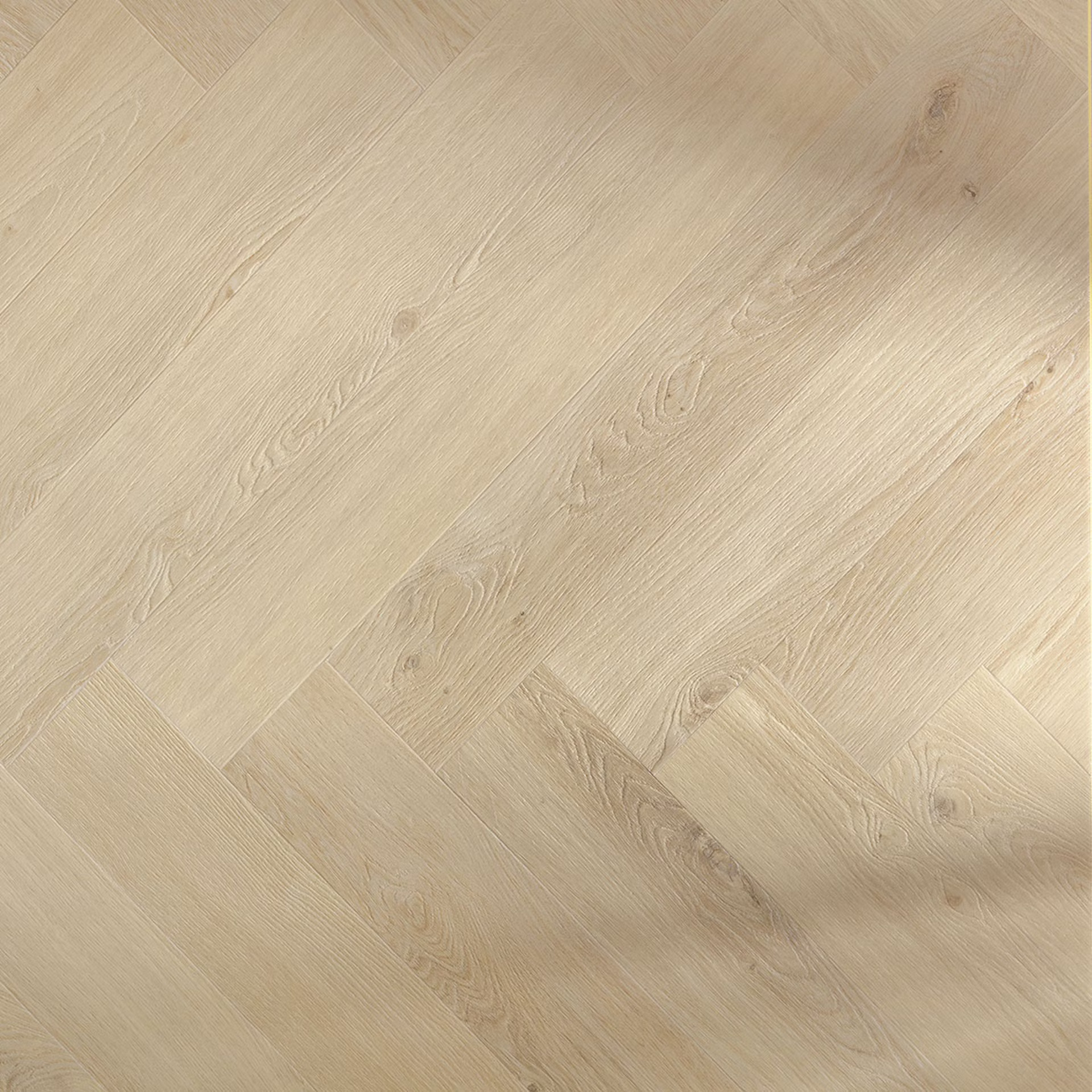 Floorify Walvisgraat FG600 Close-up van houtdessin Hirame visgraat plak pvc met verfijnde afwerking