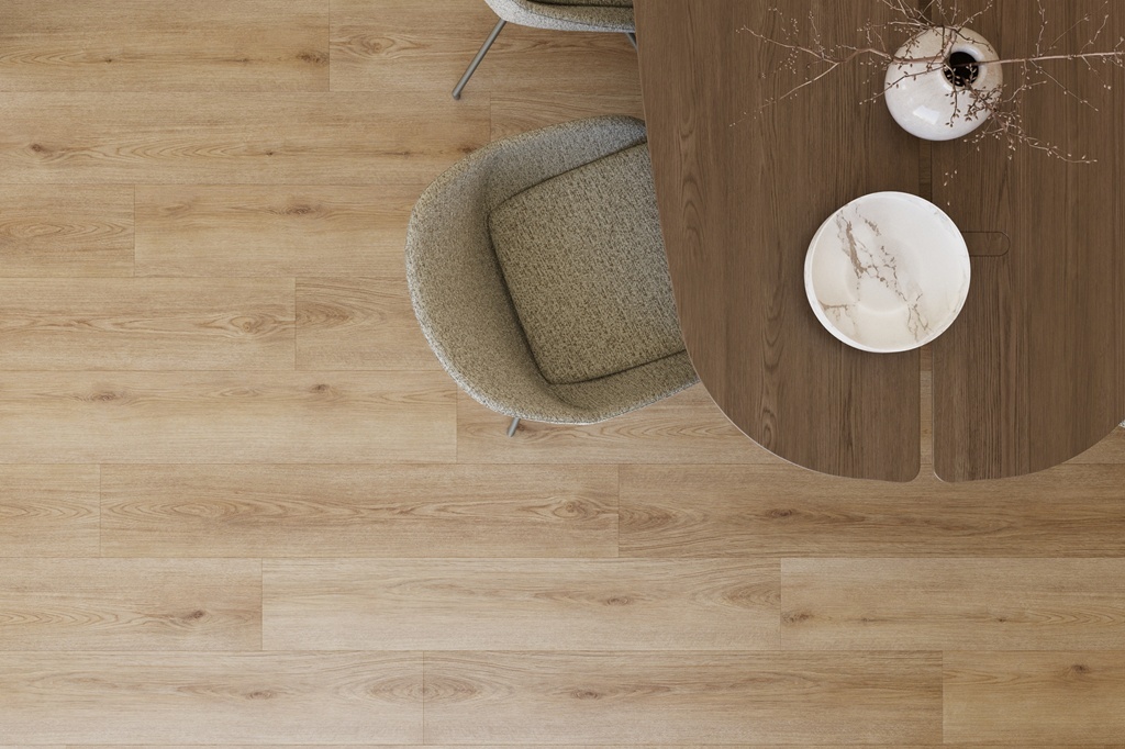 Castell Supreme 312 SPC Honey Brown 052 vloer met natuurlijke eiken uitstraling