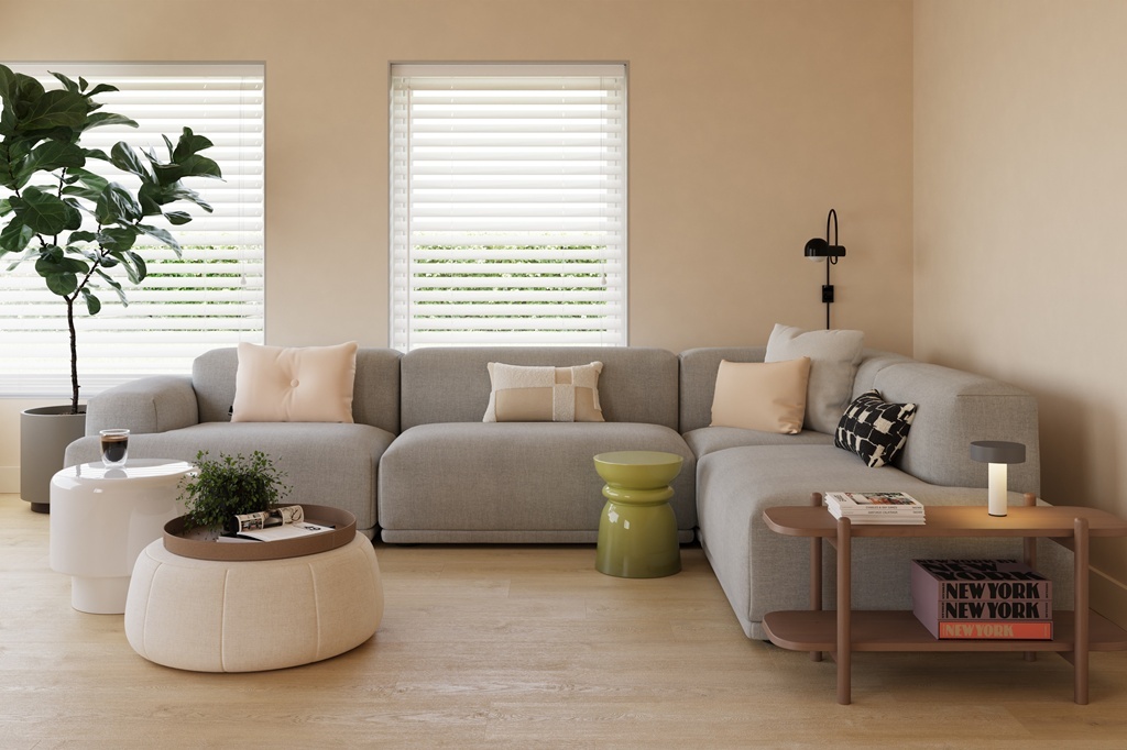 Castell Supreme 312 SPC 053 Honey Naturel click PVC vloer met realistische houtstructuur