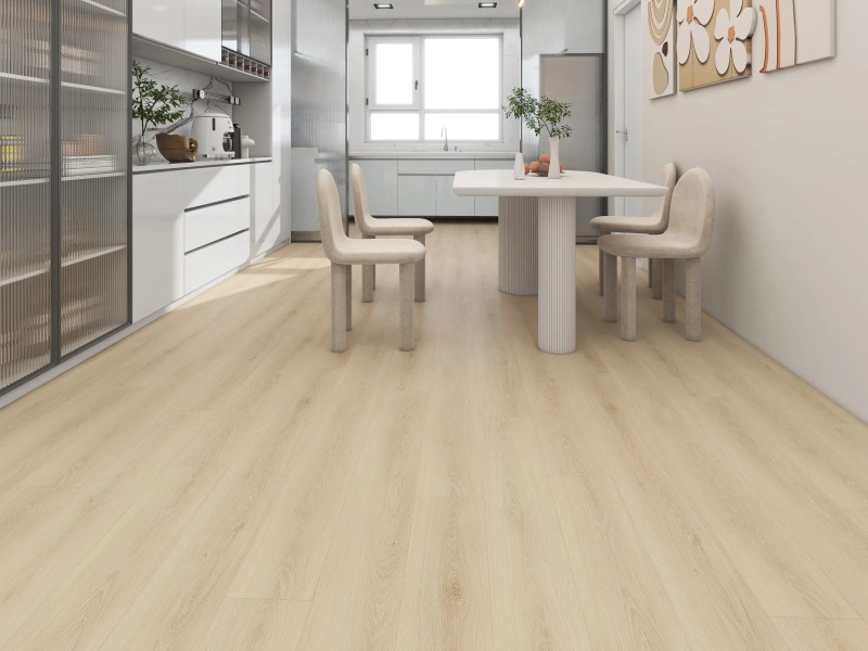 Castell Supreme 312 SPC 51 Honey White PVC plank click pvc in woonkamer sfeerfoto