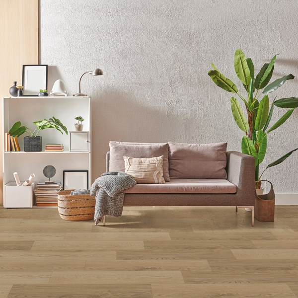 Bodiax Estrela BP370 120 Ibiza Salt PVC plank plak pvc in woonkamer sfeerfoto