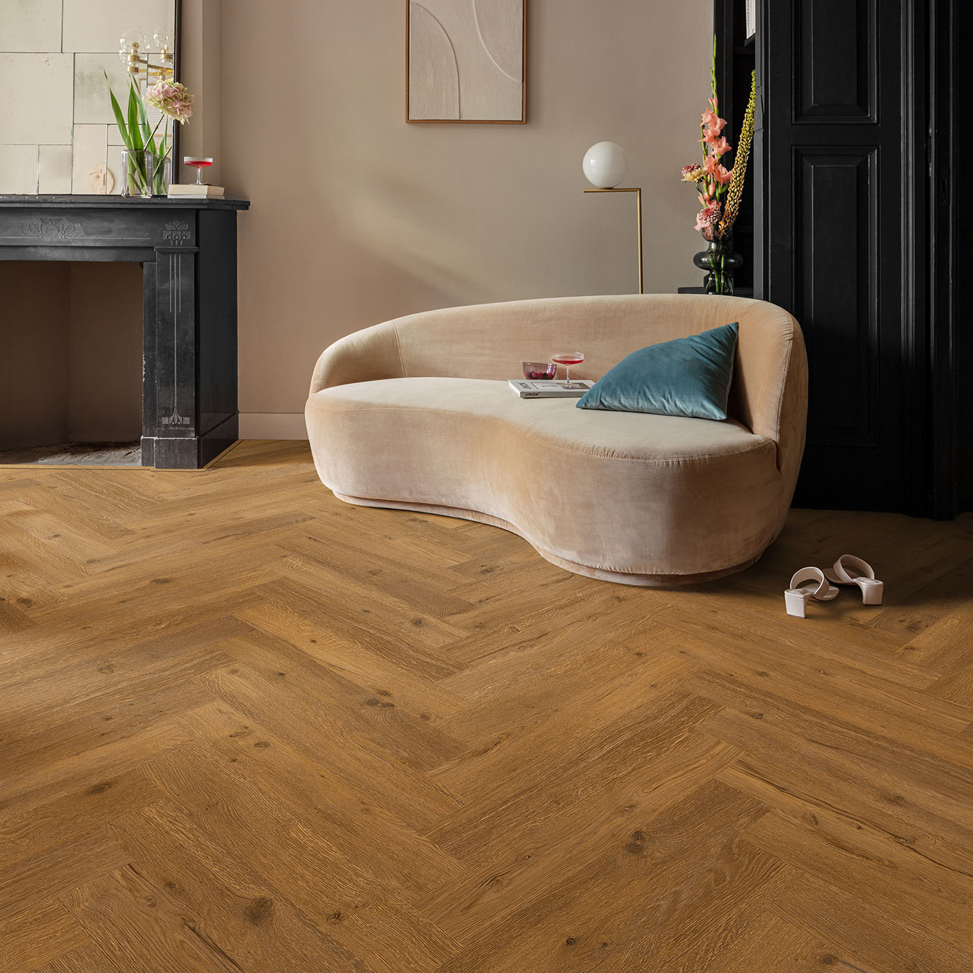 Floorify Visgraat Click Ikura click pvc sfeerfoto in interieur