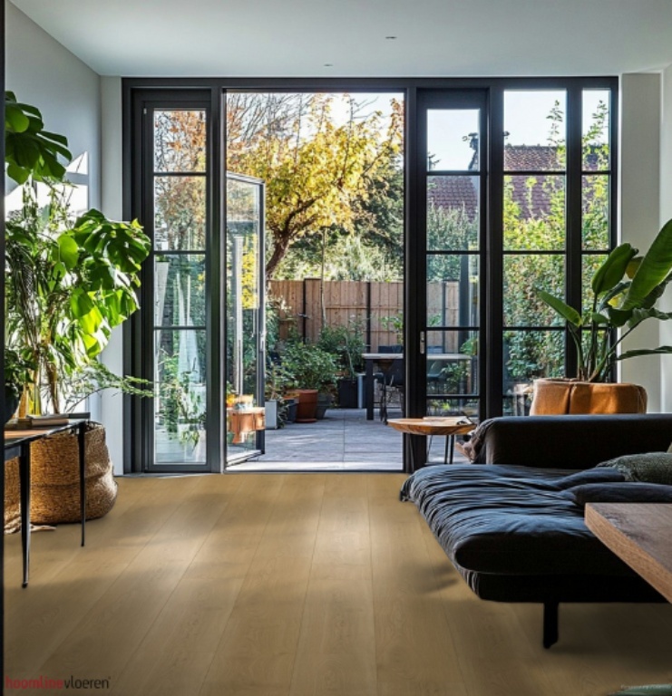 Hoomline Elegance 51315 Kraanvogel PVC plank plak pvc in woonkamer sfeerfoto