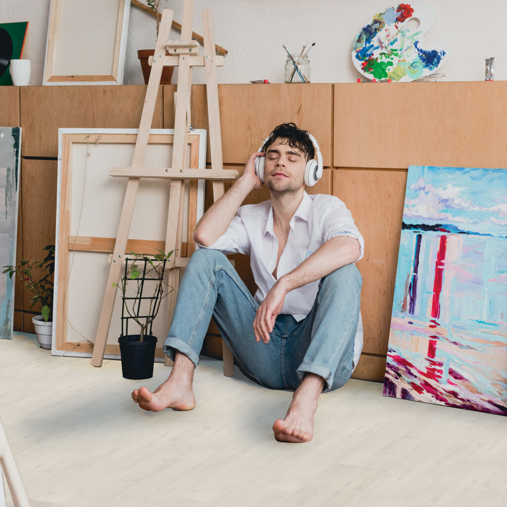 Bodiax Varuna BP390 384 Krijt PVC plank plak pvc in woonkamer sfeerfoto