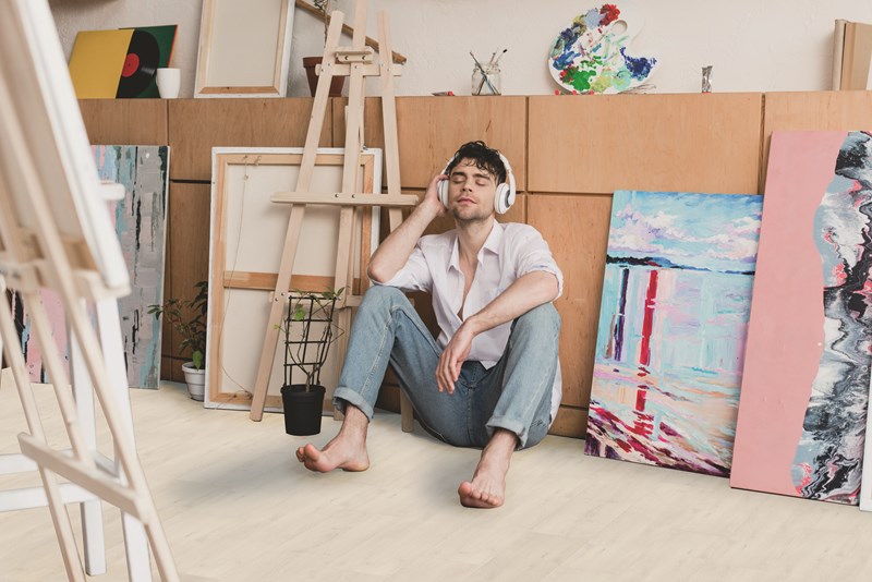 Bodiax Ivar BP400 Click 484 Krijt PVC plank click pvc in woonkamer sfeerfoto