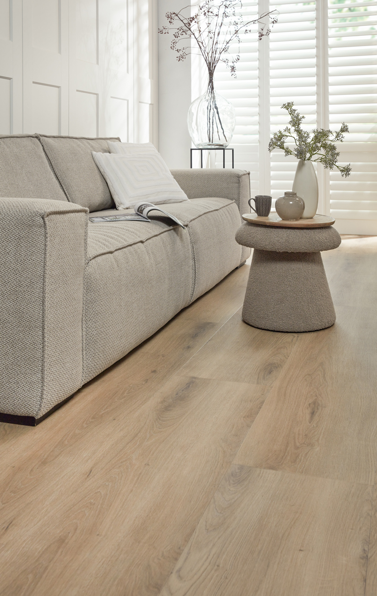 Floer Landhuis PVC FLR-3230 Afwerking en randdetail Landelijke Eik PVC plank plak pvc met levendige structuur