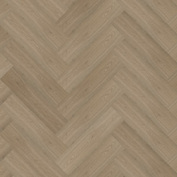 Bodiax Fisk BP580 visgraat Langley Oak 514 click PVC visgraat detail van houtstructuur en matte afwerking