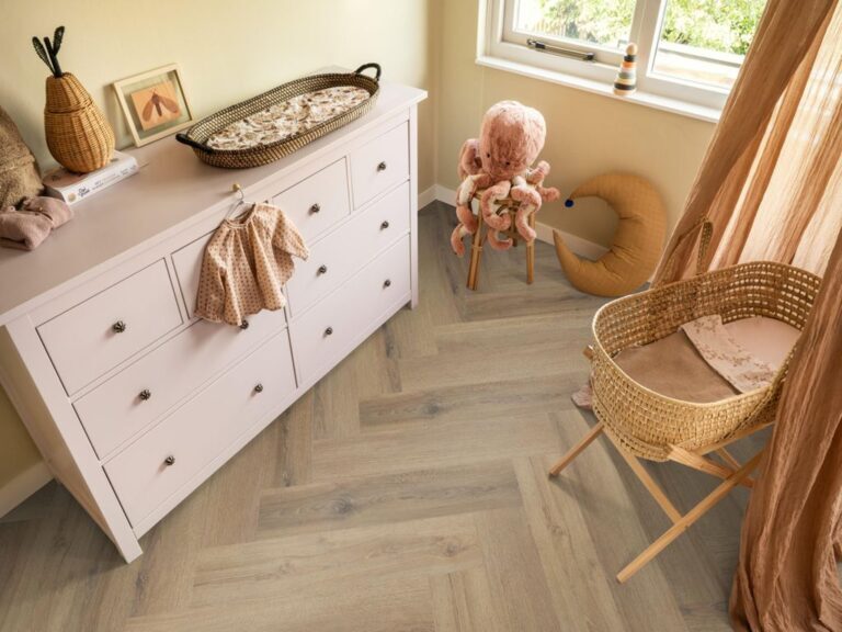 Ambiant Spigato XL Valento Visgraat Click 6081.2013.19 Kleur en structuur Light Brown visgraat click pvc met rustige