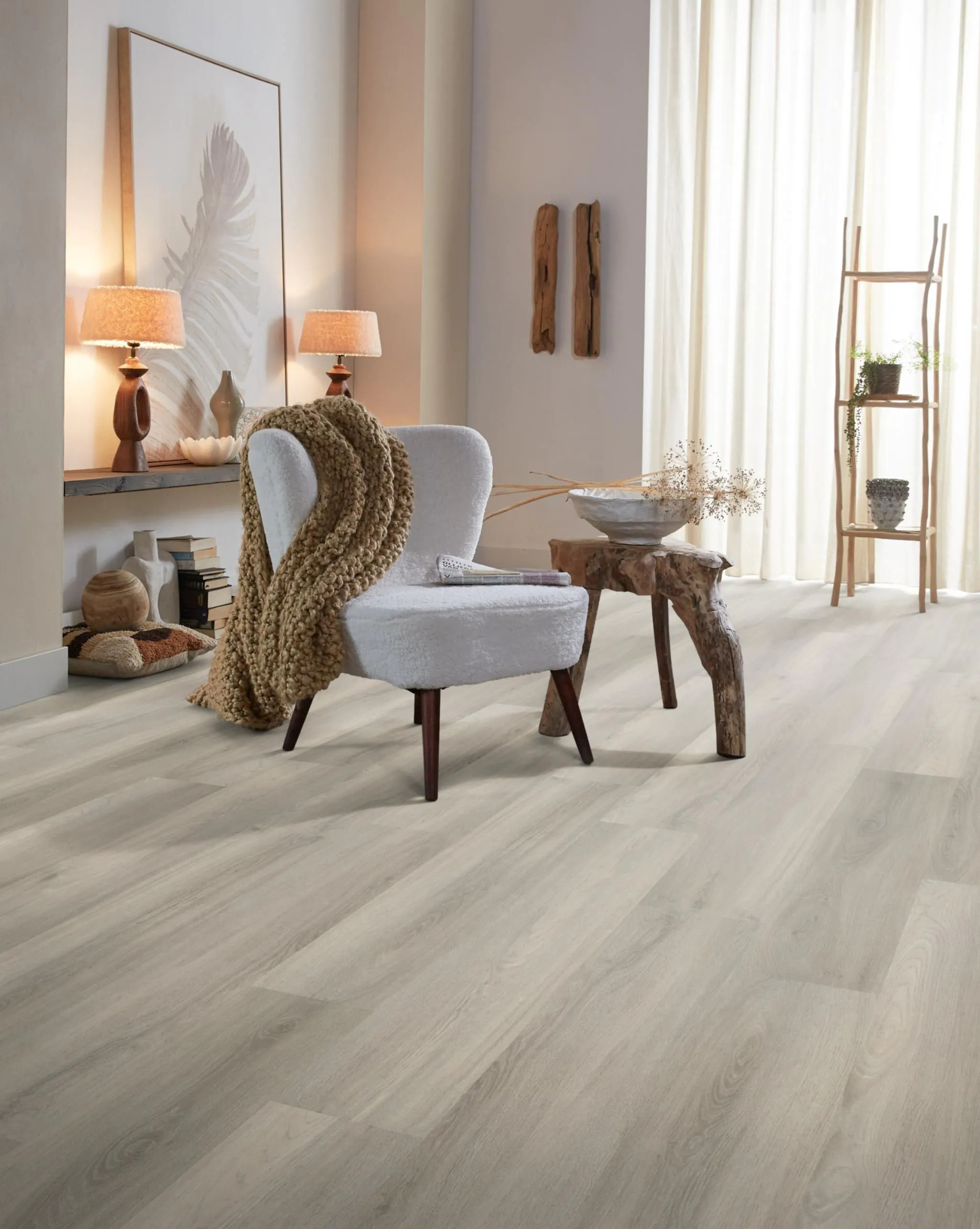 Ambiant Avanto 9097.4505.19 Light Grey PVC plank plak pvc in woonkamer sfeerfoto