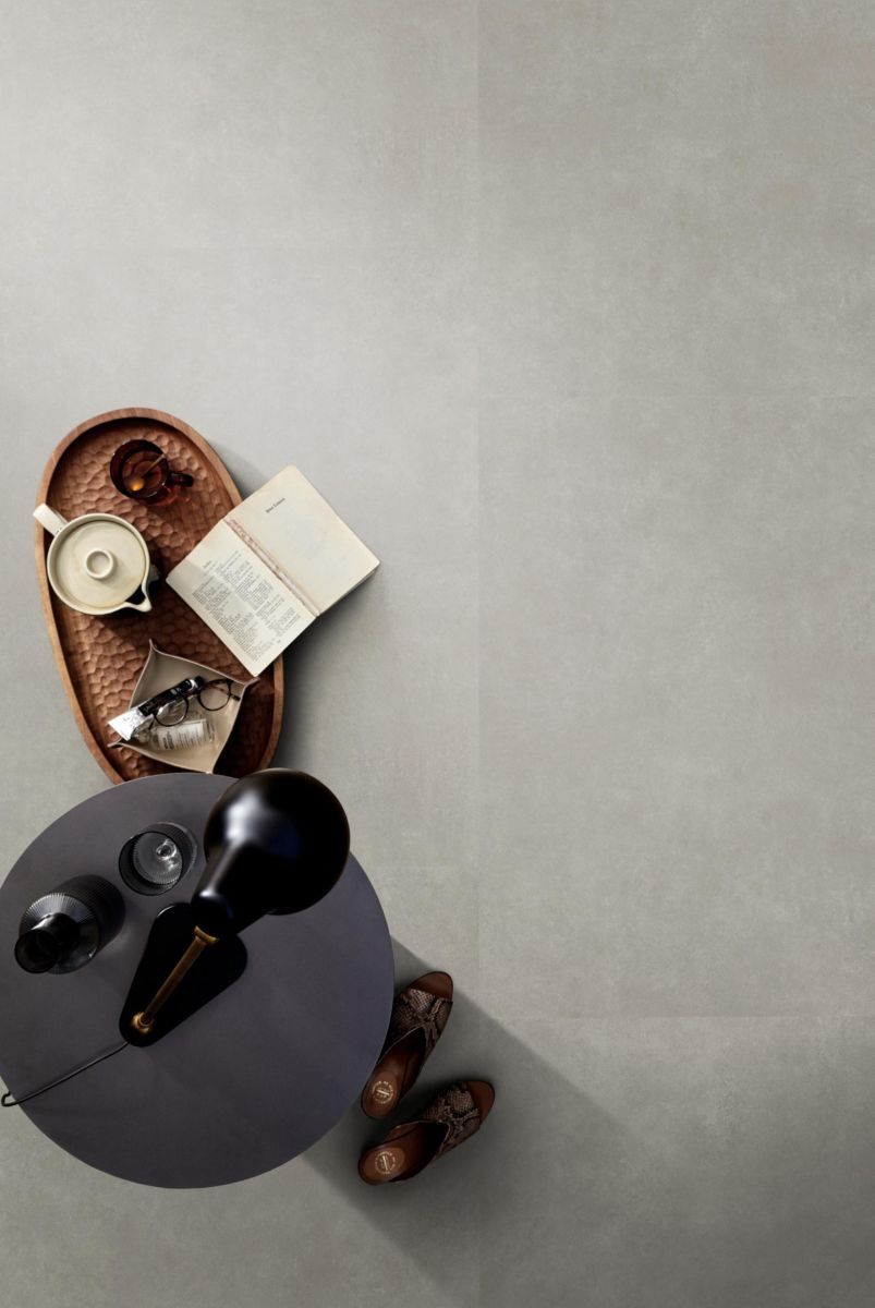 VTwonen Basic 6207.5250.19 Close-up van steenlook Light Grey PVC tegel plak pvc met natuurlijke tekening