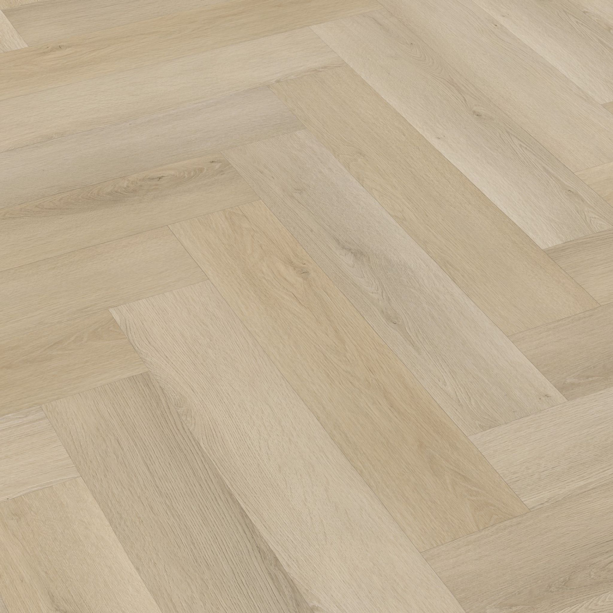 Ambiant Spigato Marento Walvisgraat 7920.3010.19 Detail van de structuur Light Oak walvisgraat plak pvc met subtiele nerf
