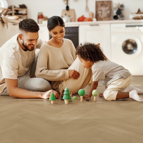 Bodiax Tuna BP320 visgraat 334-V Marlin visgraat plak pvc in woonkamer sfeerfoto