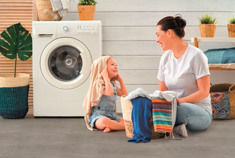 Bodiax Rock BP565 Click 522 Marmolada PVC plank click pvc in woonkamer sfeerfoto