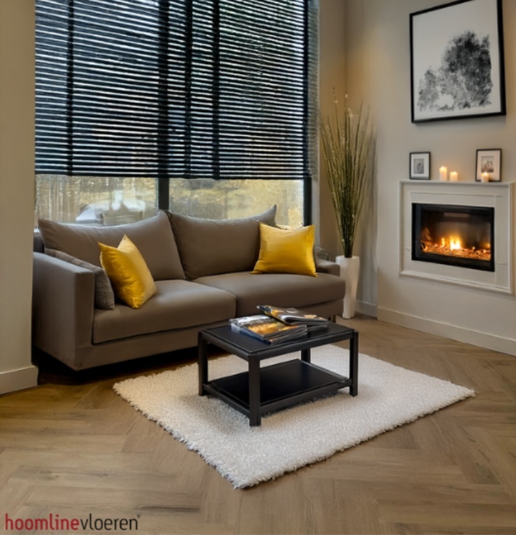 Hoomline Prestige Visgraat Click 5067 Montreux visgraat click pvc in woonkamer sfeerfoto