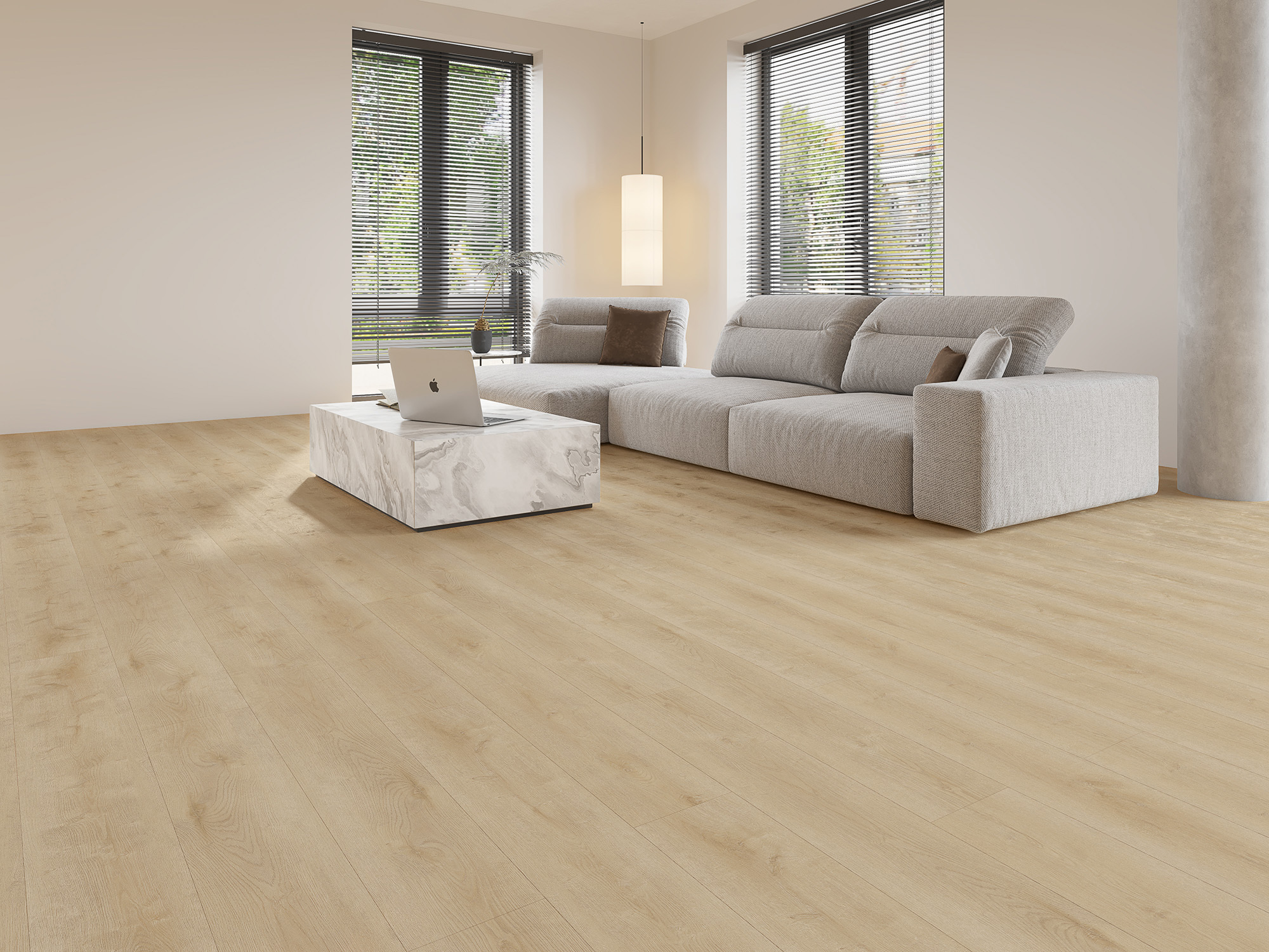 Gelasta Dynamic 2500 Natural Light PVC plank plak pvc in woonkamer sfeerfoto