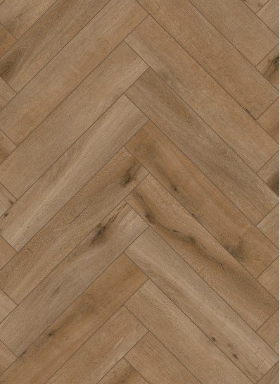 Gelasta Callisto Visgraat 4200 Natural Oak Dark visgraat plak pvc 730x146x2.5 mm SKU 4200 productfoto