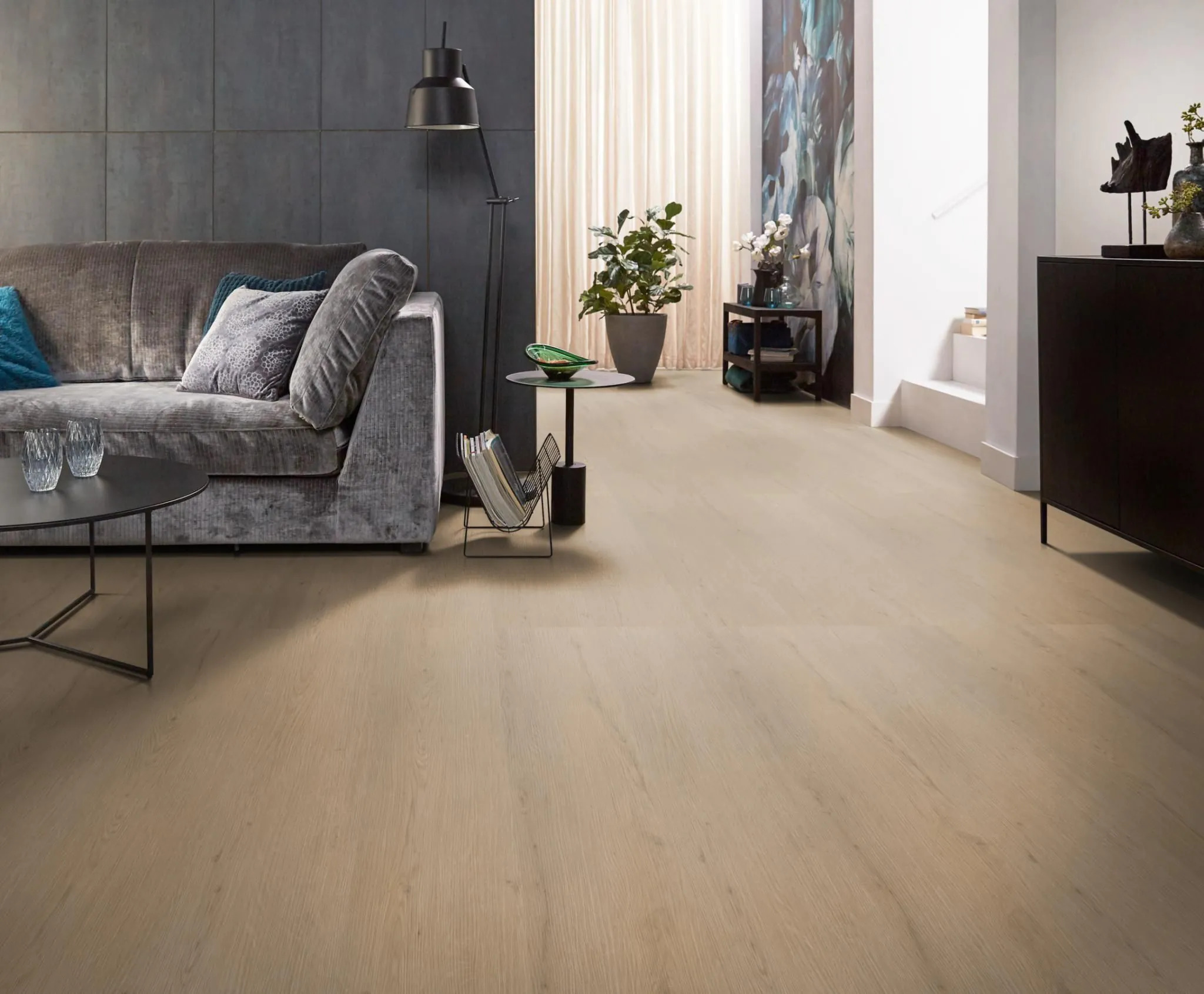 Ambiant Venera 6311.8513.19 Natural Oak PVC plank plak pvc in woonkamer sfeerfoto