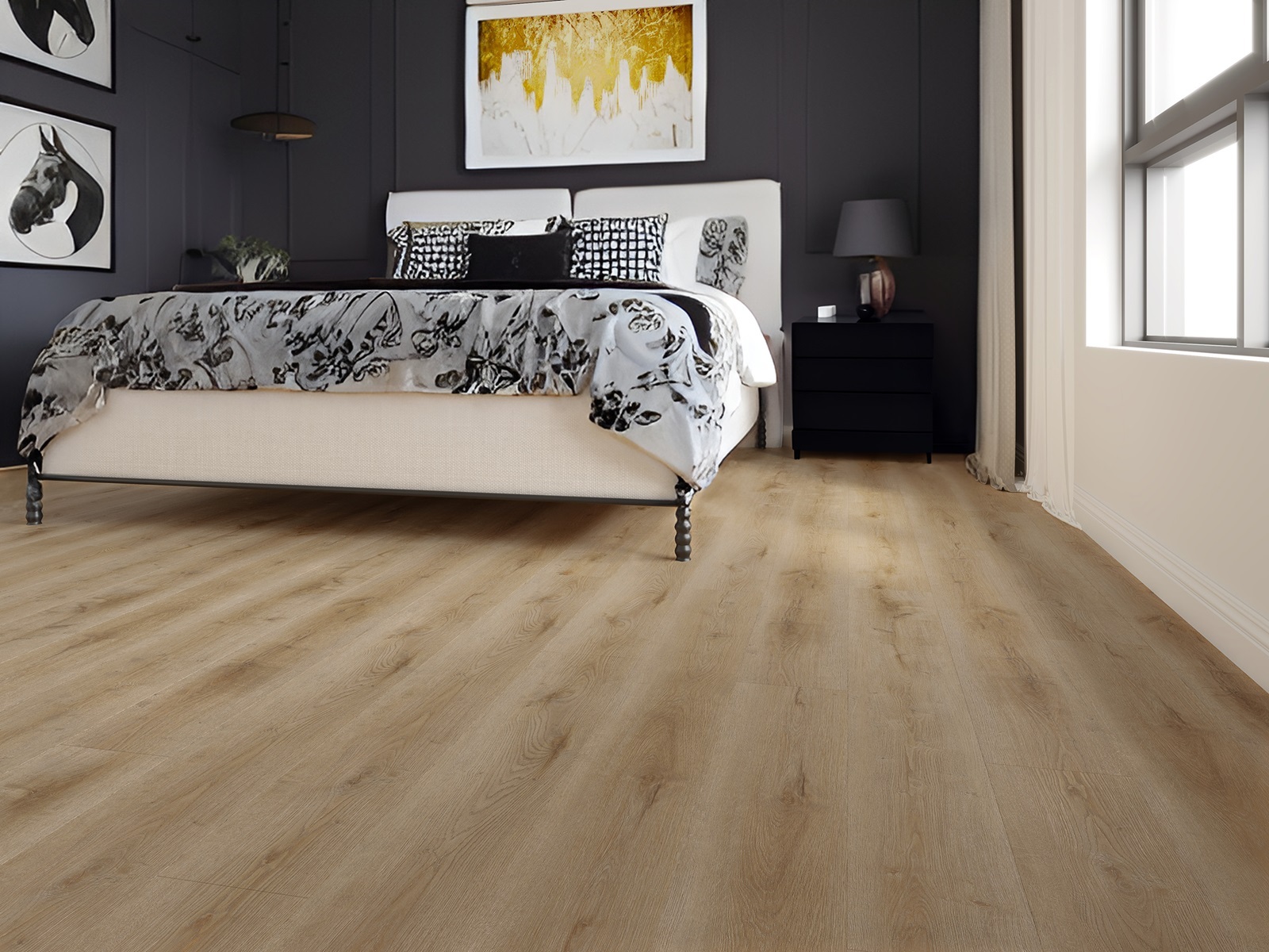 Gelasta Dynamic Click 3501 Natural Smoked PVC plank click pvc in woonkamer sfeerfoto