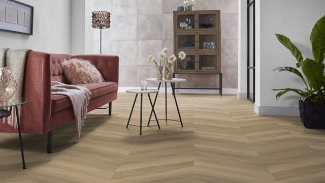 VTwonen Noble 6202102019 Close-up van houtdessin Natural Hongaarse punt plak pvc met natuurlijke tekening