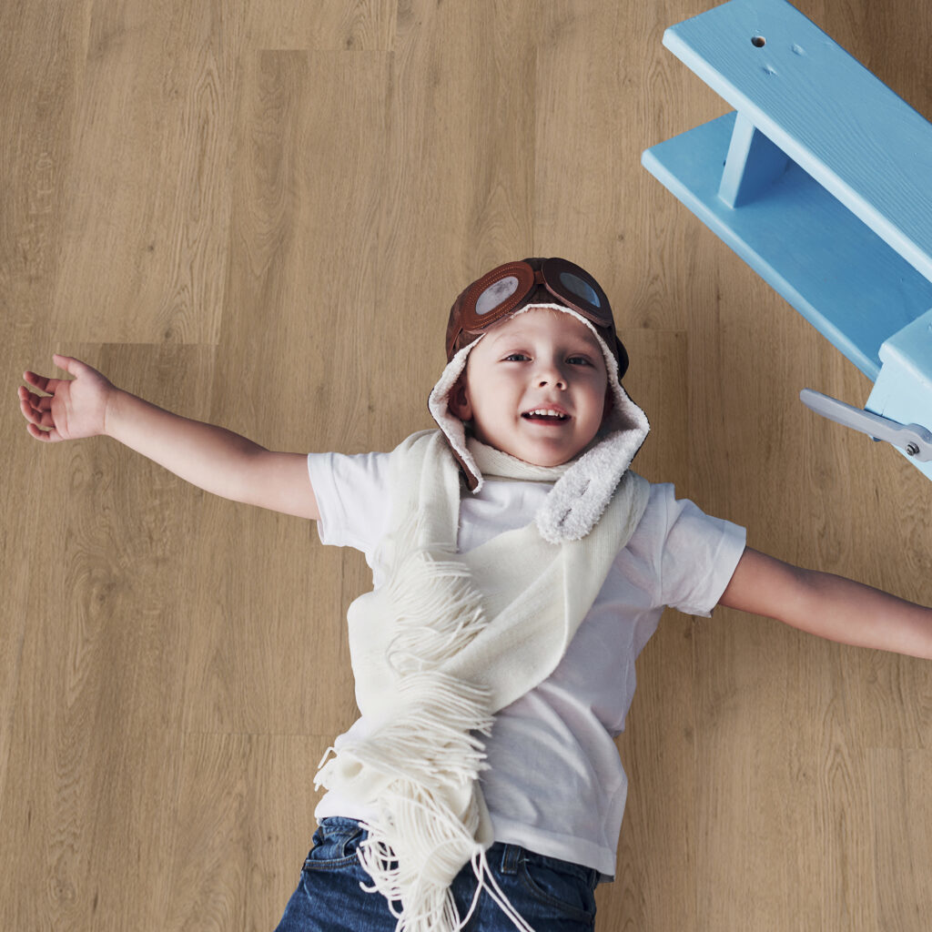 Bodiax Varuna BP390 387 Naturel Eiken PVC plank plak pvc in woonkamer sfeerfoto