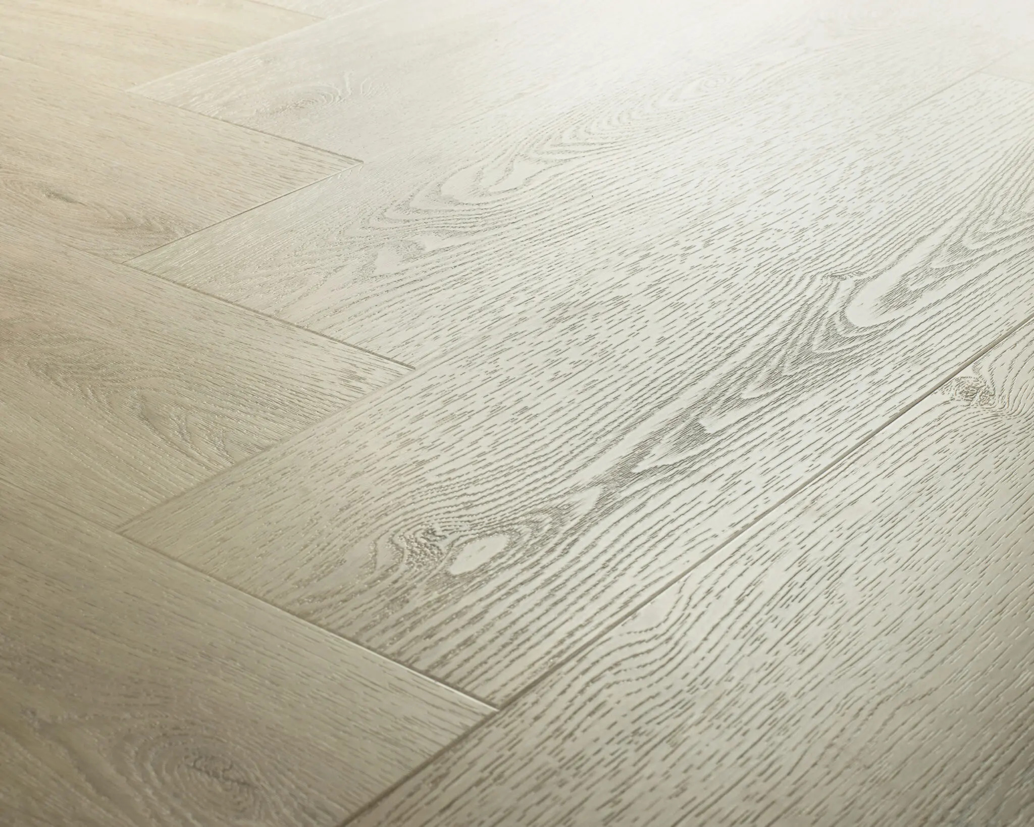 Close-up van het houtdessin van Naturel Licht Eiken met lichte eiken tint en natuurgetrouwe nerf