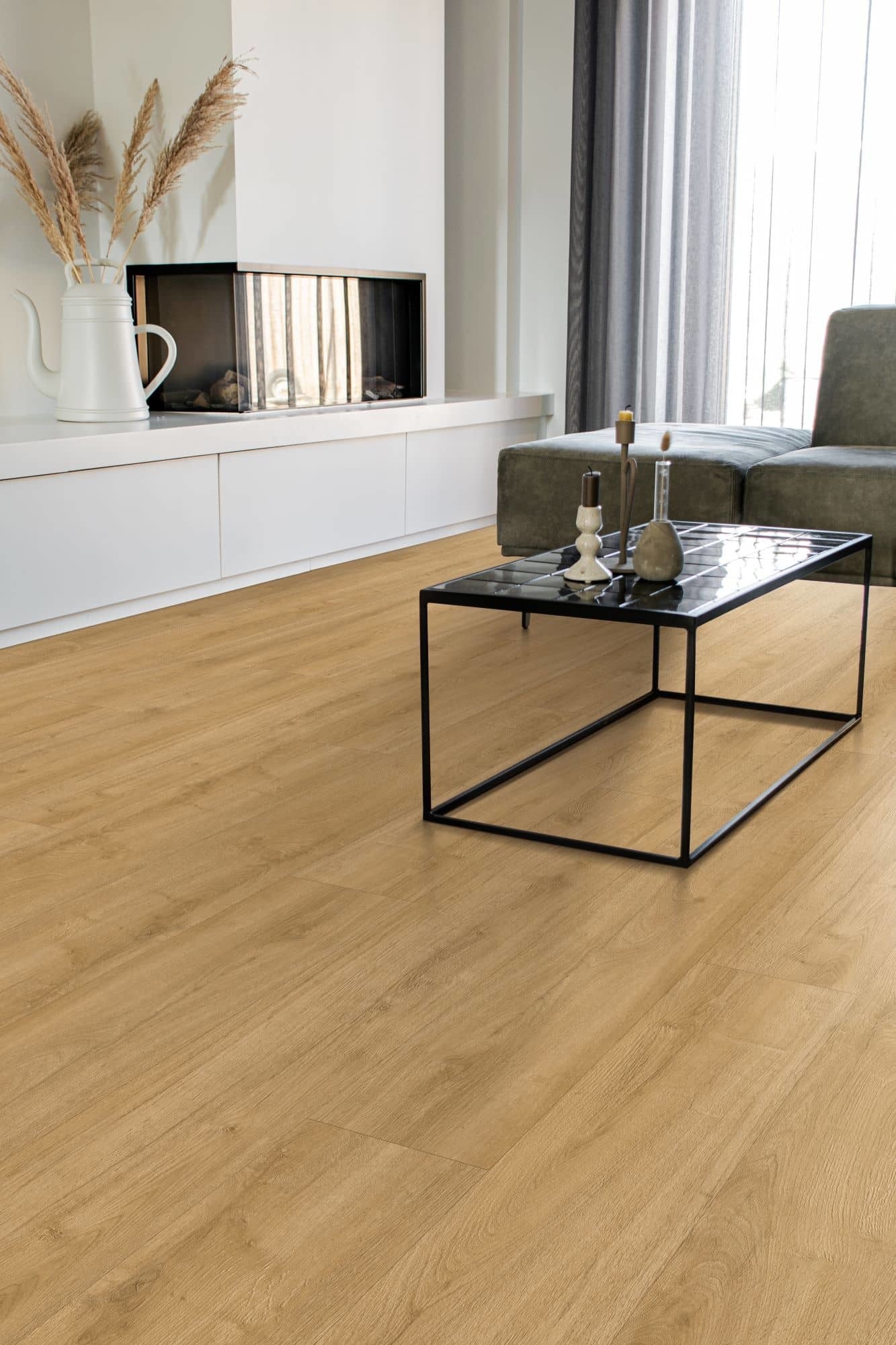 Gelasta Oakland 6101 Naturel PVC plank plak pvc in woonkamer sfeerfoto