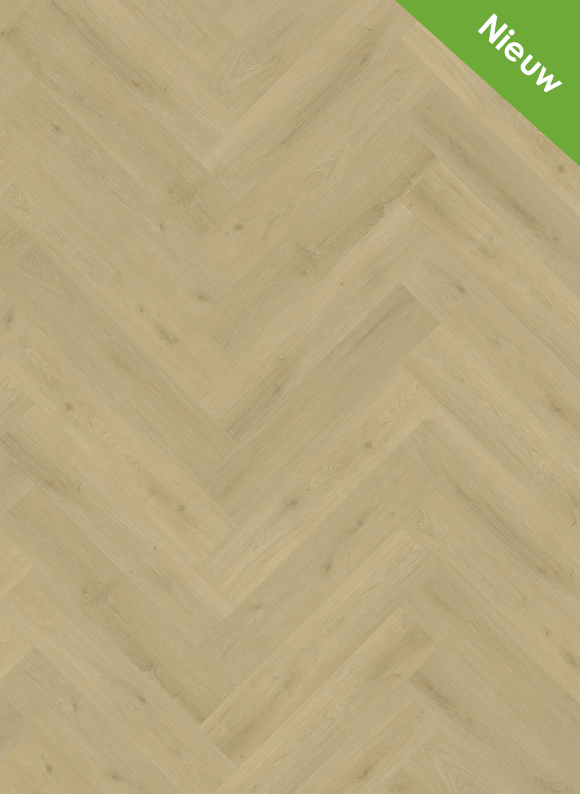 Gelasta Purio Walvisgraat Click Naturel 2141 detail van houtstructuur