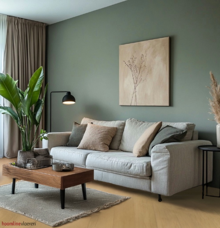 Hoomline Elegance Visgraat 51319 Neushoorn visgraat plak pvc in woonkamer sfeerfoto